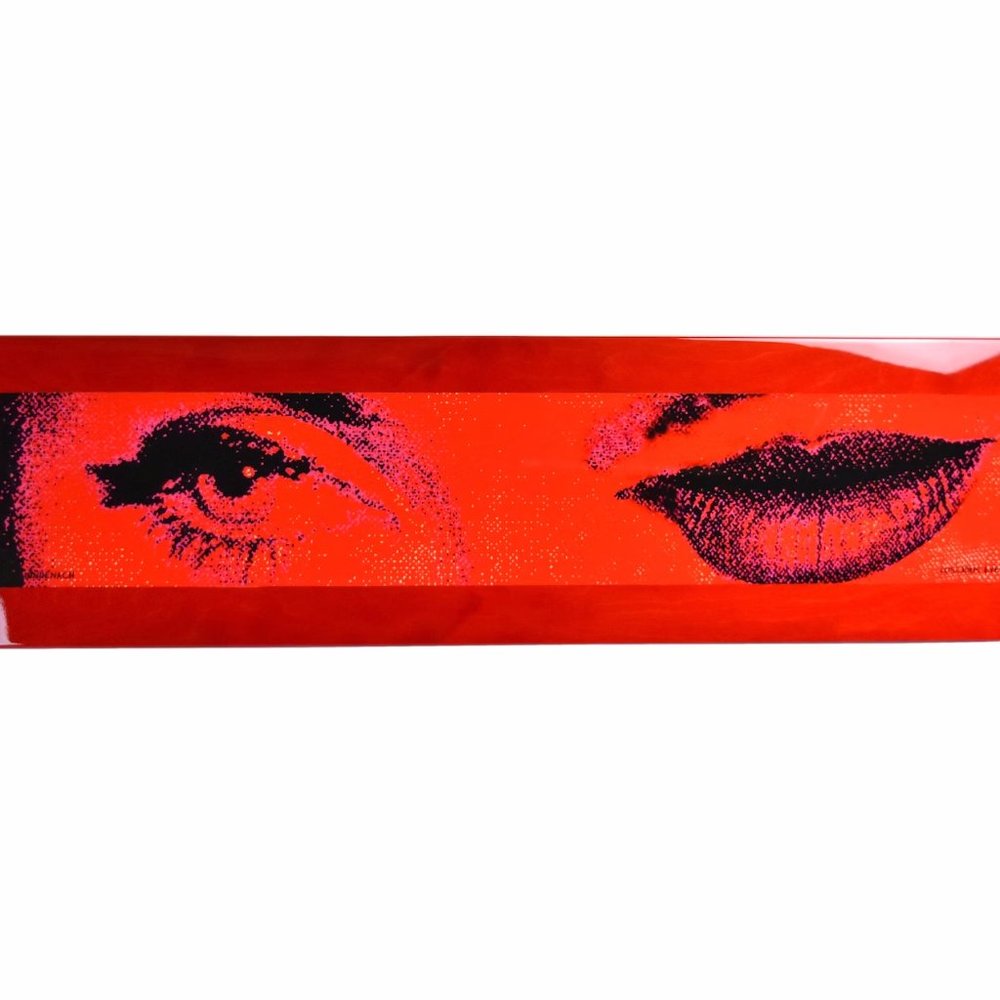 Philip Hindenach “Luscious Eyes Red” Pop Art Mixed Media Wall sculpture
